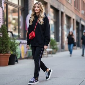 NWT Karl Lagerfeld Paris Kapri Script Logo Sneakers - Women’s 8.5 🖤👟